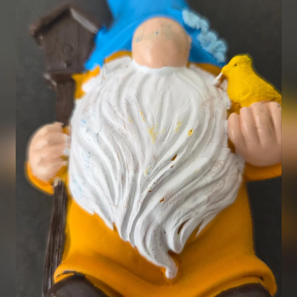 Gnome Figurine 5" Whimsical Forest Home Garden Kitchen Decor - Picture 9 of 10